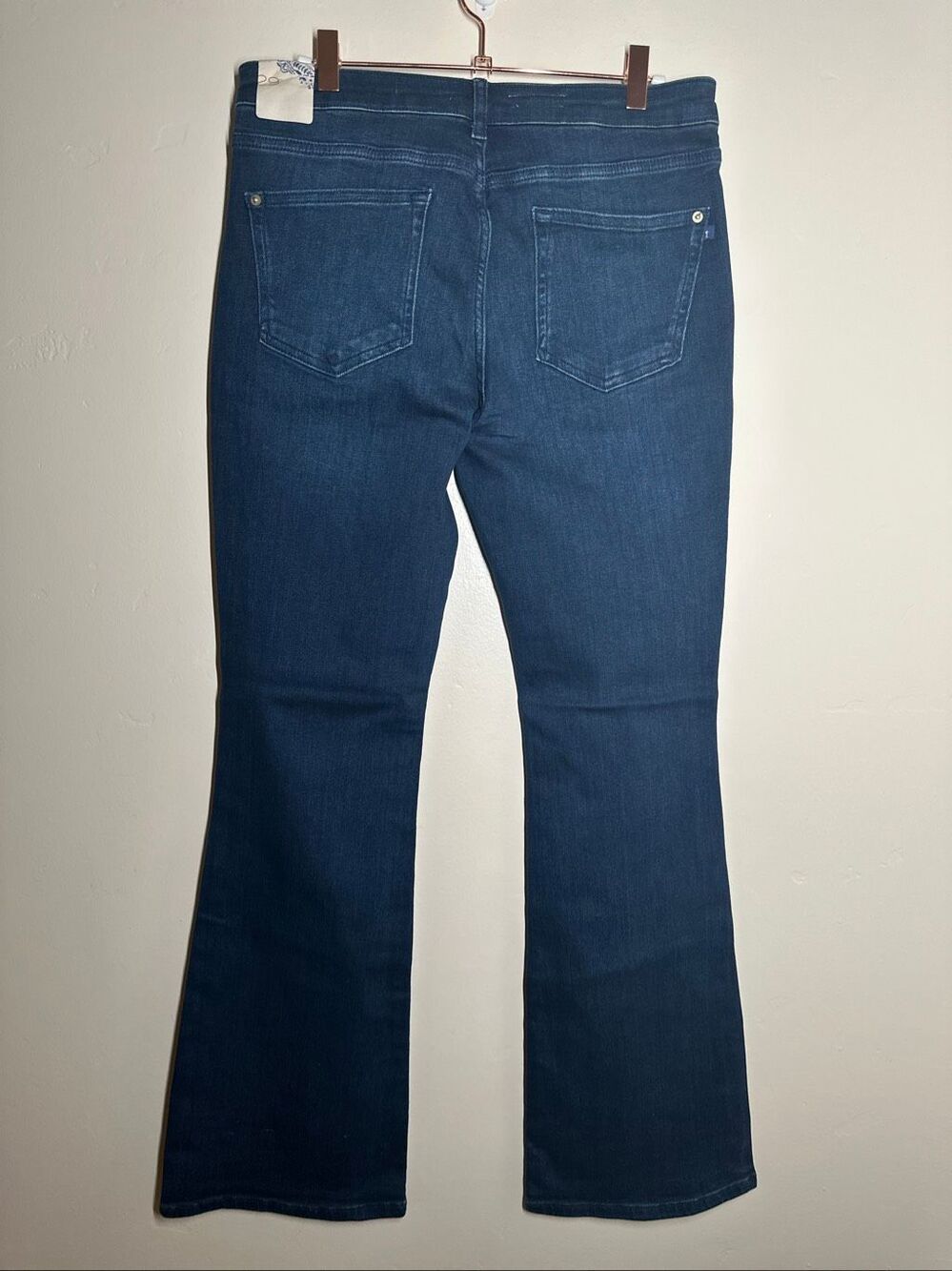 🌸 Anthropologie Pilcro & The Letter Press Dark Wash Icon Flare Stretch Jeans Siz - Picture 8 of 10